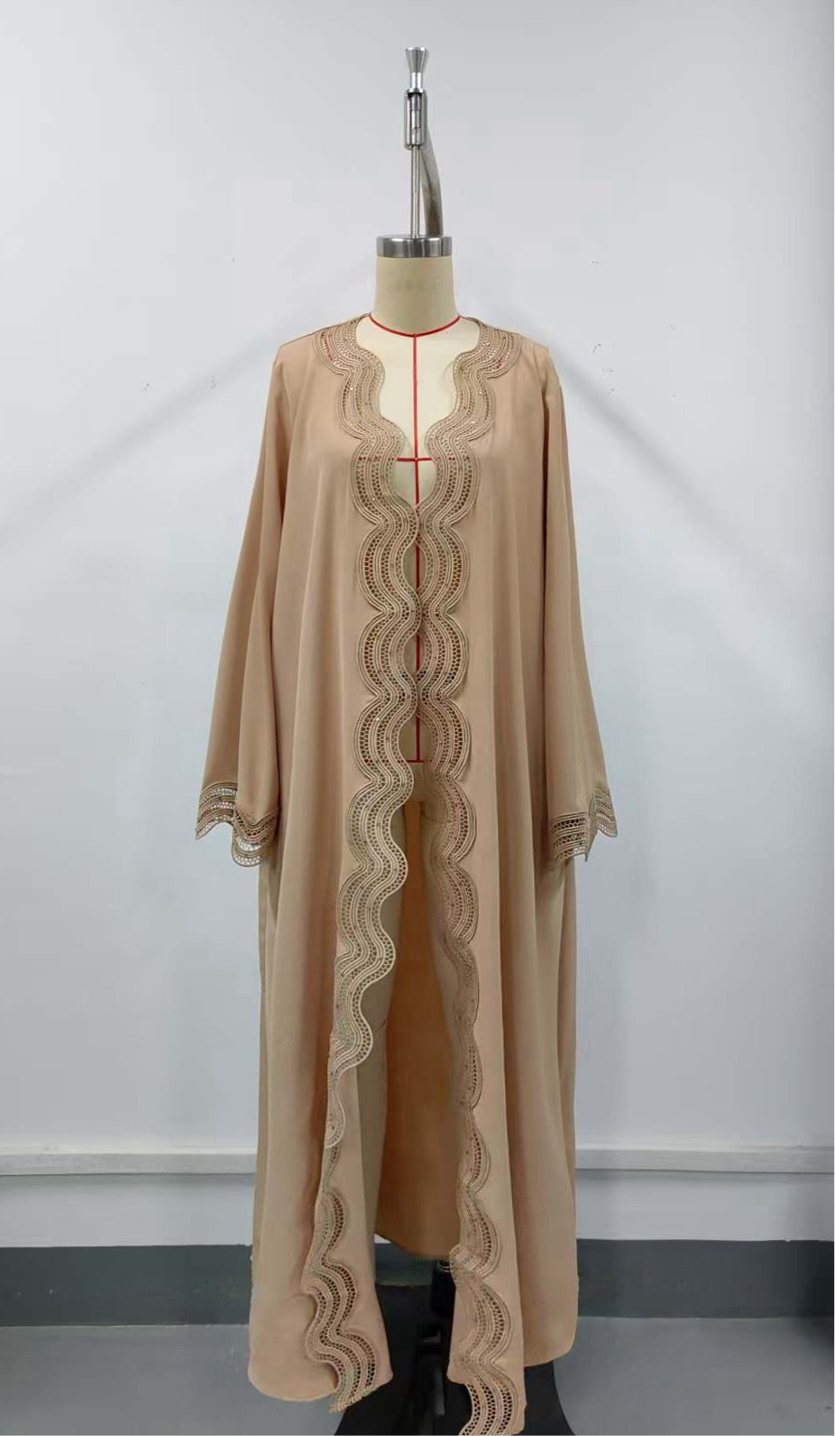 Wave Gem Abaya in Camel