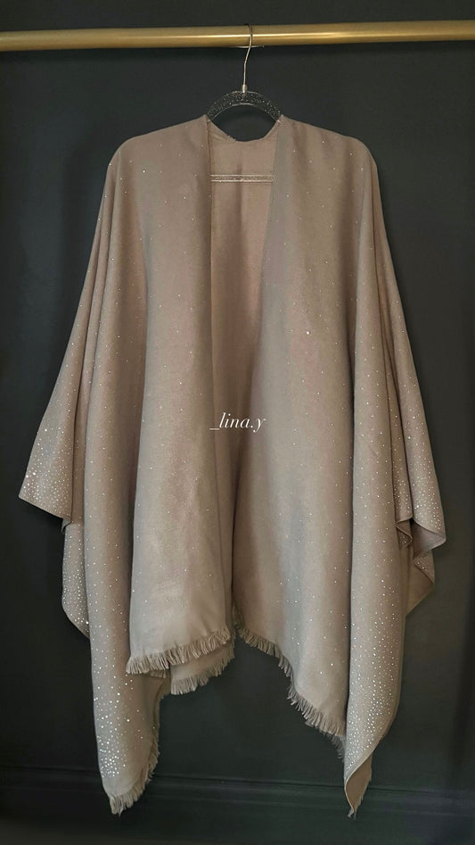 Amara | Sparkle Shawl in Khaki